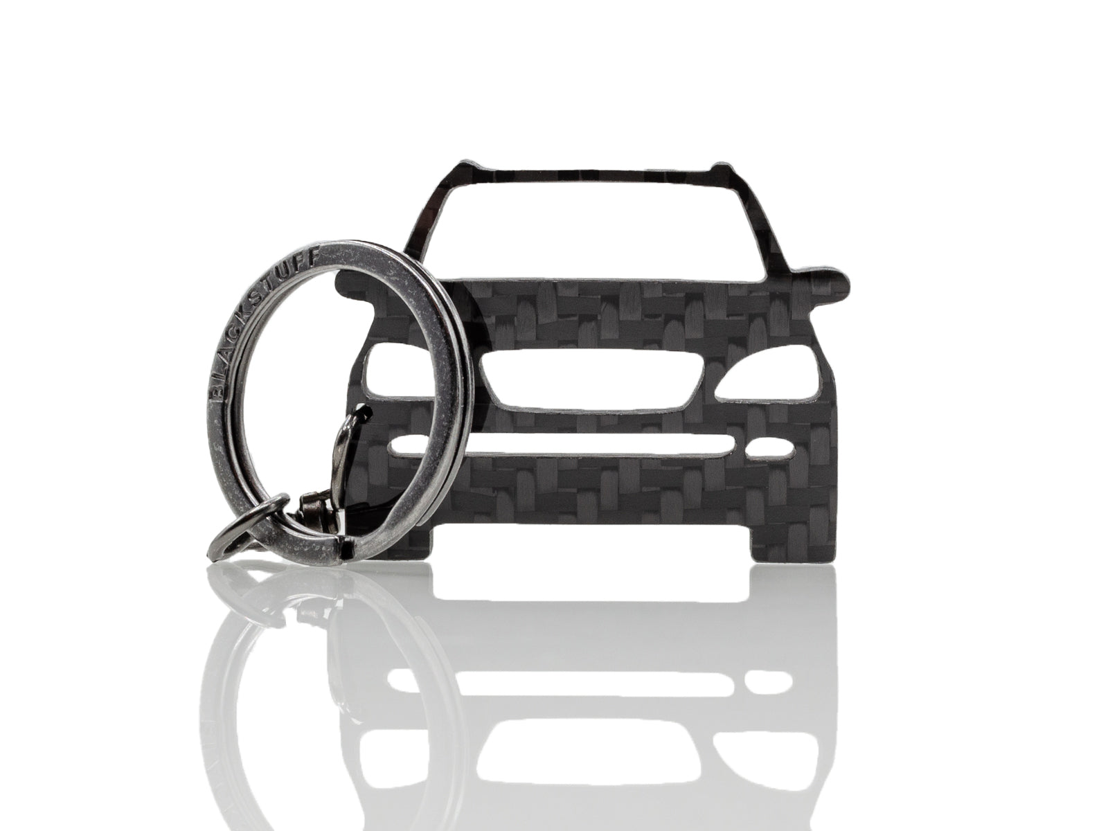 BlackStuff Carbon Fiber Keychain Keyring Ring Holder Compatible with M-Class W163 BS-925