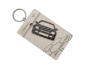 BlackStuff Carbon Fiber Keychain Keyring Ring Holder Compatible with Prelude MK5 1997-2001 BS-926