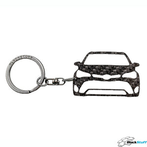 BlackStuff Carbon Fiber Keychain Keyring Ring Holder Compatible with  Avensis 2015-2018 BS-929