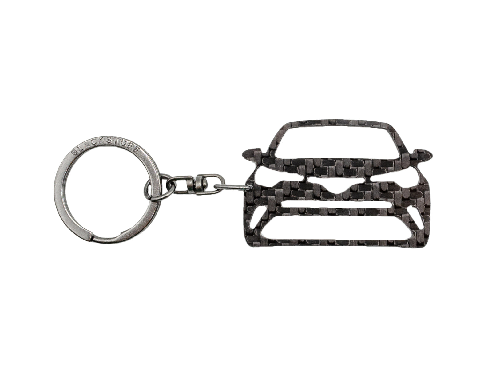 BlackStuff Carbon Fiber Keychain Keyring Ring Holder Compatible with C-HR 2016+ BS-932