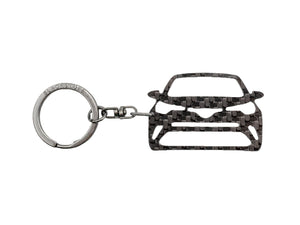 BlackStuff Carbon Fiber Keychain Keyring Ring Holder Compatible with C-HR 2016+ BS-932