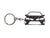 BlackStuff Carbon Fiber Keychain Keyring Ring Holder Compatible with Corolla Auris E170 E180 2012-2018 BS-933