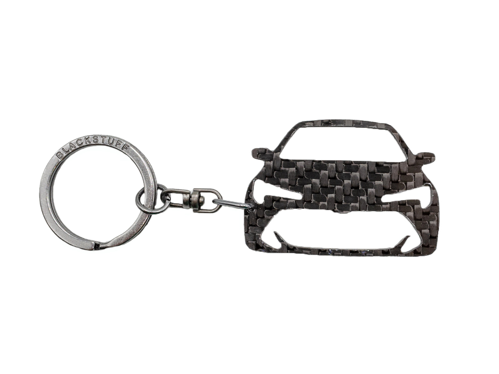 BlackStuff Carbon Fiber Keychain Keyring Ring Holder Compatible with Corolla Auris E210 EA10 EH10 2018+ BS-934