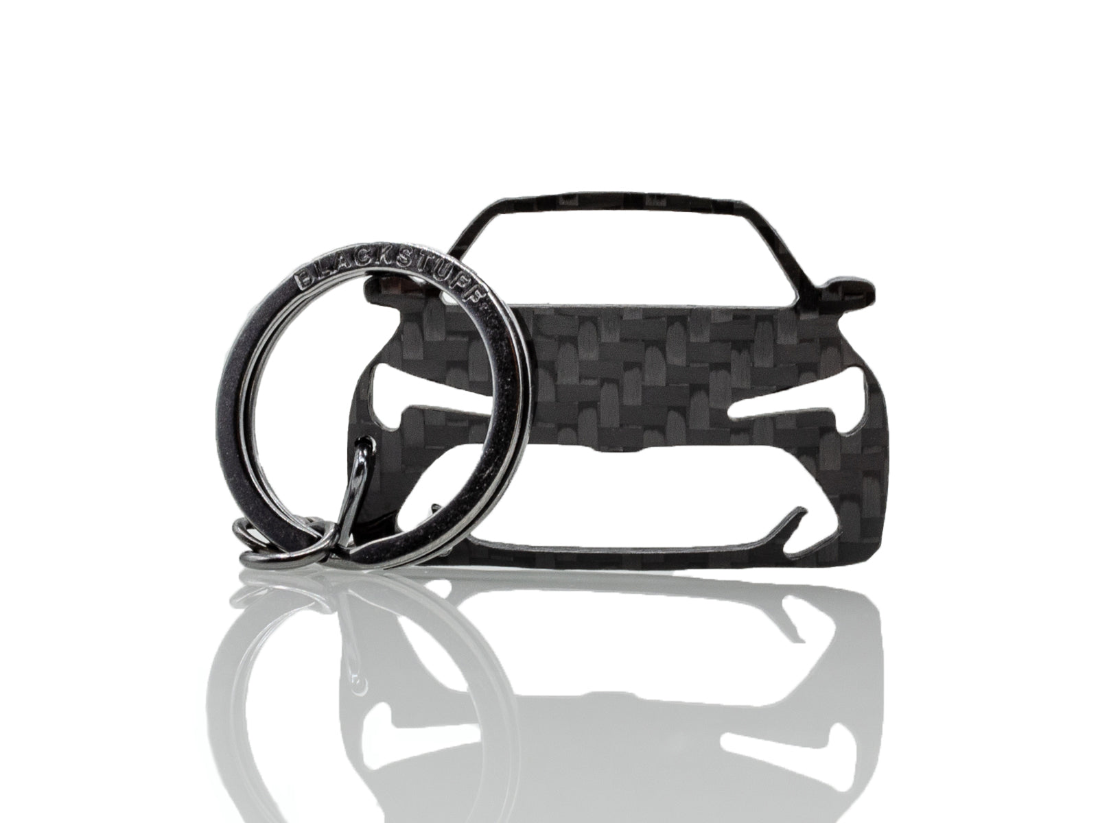 BlackStuff Carbon Fiber Keychain Keyring Ring Holder Compatible with Corolla Auris E210 EA10 EH10 2018+ BS-934