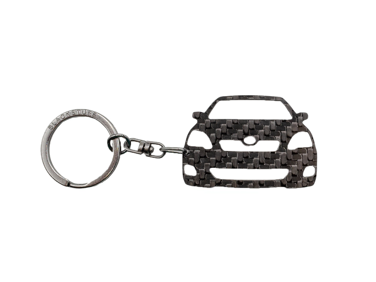BlackStuff Carbon Fiber Keychain Keyring Ring Holder Compatible with Corolla E120 E130 T Sport 2000-2006 BS-935
