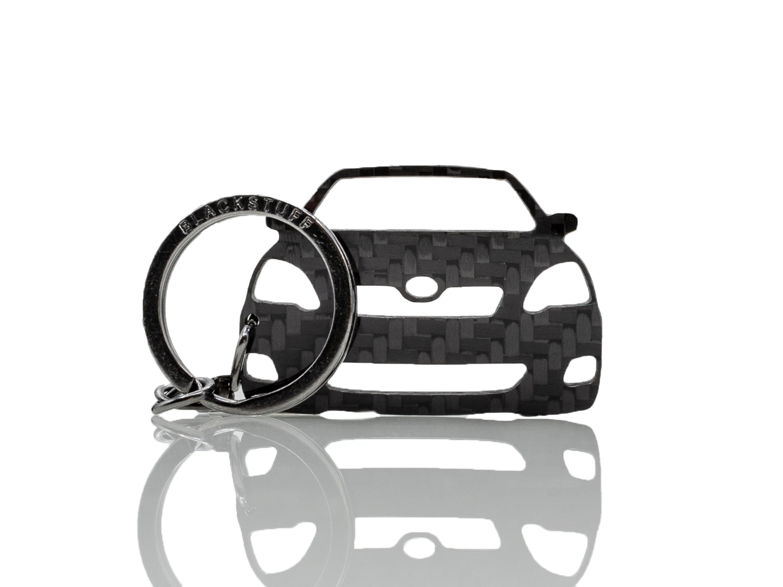 BlackStuff Carbon Fiber Keychain Keyring Ring Holder Compatible with Corolla E120 E130 T Sport 2000-2006 BS-935