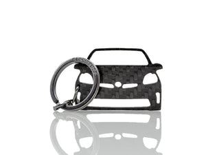 BlackStuff Kohlefaser Schlüsselanhänger Schlüsselanhänger Halter Kompatibel mit Prius MK3 XW30 2009–2015 BS-936