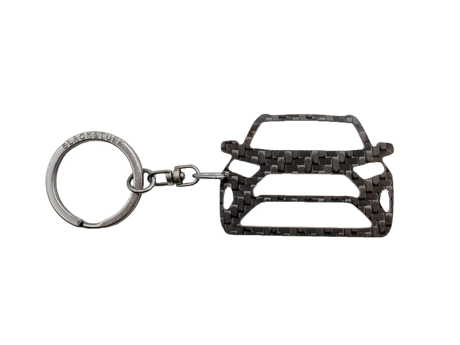 BlackStuff Carbon Fiber Keychain Keyring Ring Holder Compatible with RAV4 XA50 2018+ BS-940