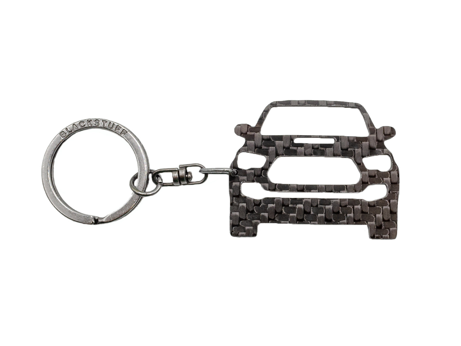 BlackStuff Carbon Fiber Keychain Keyring Ring Holder Compatible with Tacoma MK3 N300 2016+ BS-943