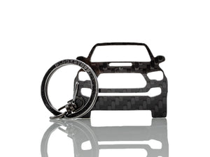 BlackStuff Carbon Fiber Keychain Keyring Ring Holder Compatible with Tacoma MK3 N300 2016+ BS-943