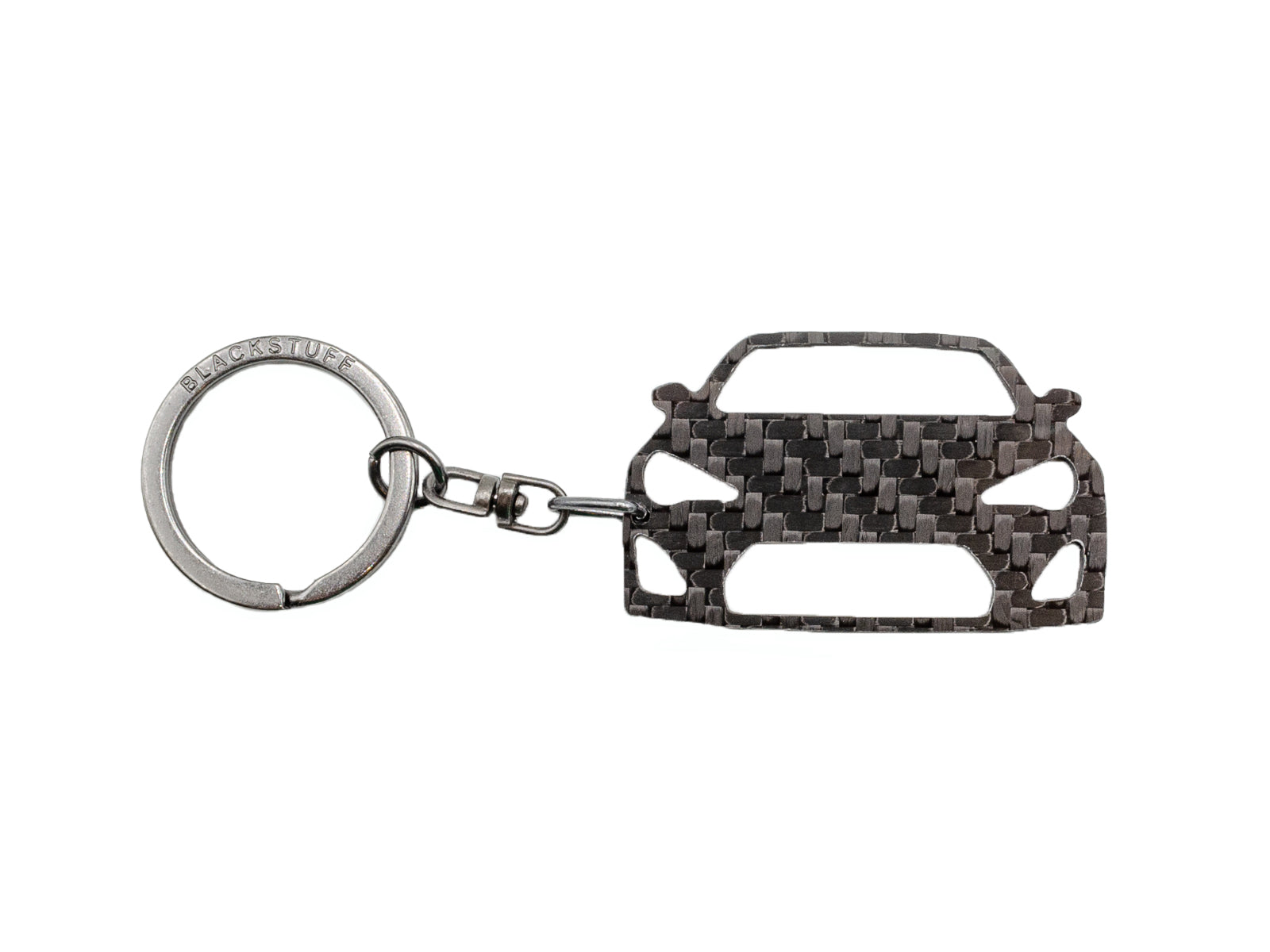 BlackStuff Carbon Fiber Keychain Keyring Ring Holder Compatible with GT86 BS-944