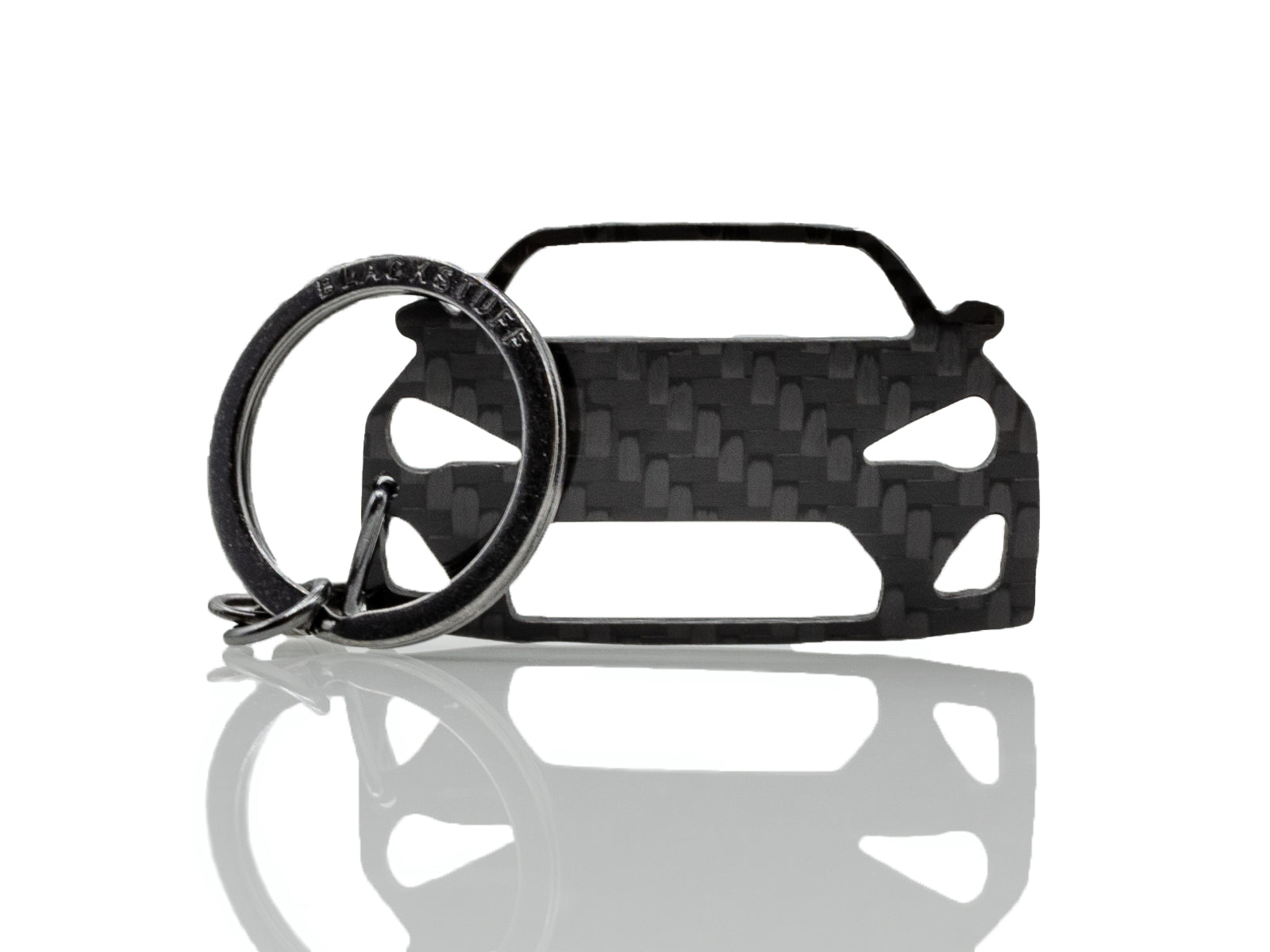 BlackStuff Carbon Fiber Keychain Keyring Ring Holder Compatible with GT86 BS-944