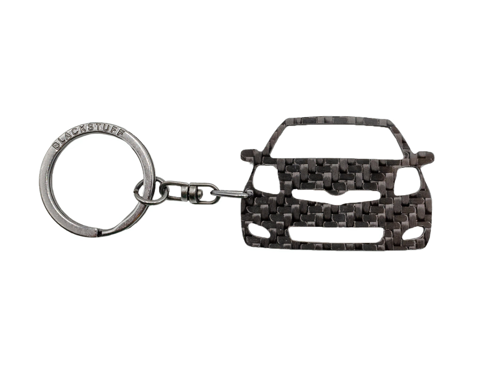 BlackStuff Carbon Fiber Keychain Keyring Ring Holder Compatible with Yaris MK2 XP90 2005–2013 BS-945