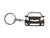 BlackStuff Carbon Fiber Keychain Keyring Ring Holder Compatible with Yaris MK2 XP90 2005–2013 BS-945