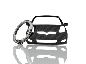 BlackStuff Carbon Fiber Keychain Keyring Ring Holder Compatible with Yaris MK2 XP90 2005–2013 BS-945