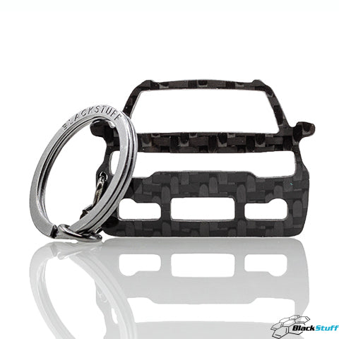 BlackStuff Carbon Fiber Keychain Keyring Ring Holder Compatible with  Ignis 2016+ BS-948