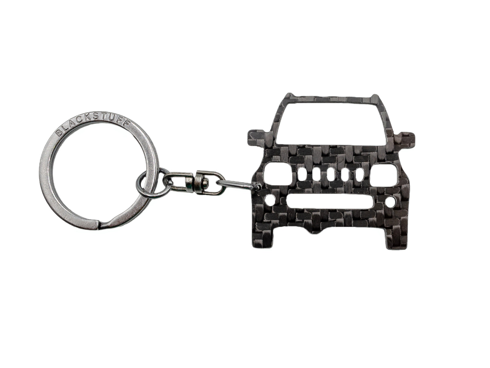 BlackStuff Carbon Fiber Keychain Keyring Ring Holder Compatible with Jimny 1998-2012 BS-949