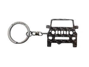 BlackStuff Carbon Fiber Keychain Keyring Ring Holder Compatible with Jimny 2018+ BS-951