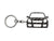 BlackStuff Carbon Fiber Keychain Keyring Ring Holder Compatible with Swift Sport MK2 2004-2012 BS-952