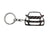 BlackStuff Carbon Fiber Keychain Keyring Ring Holder Compatible with Swift Sport MK3 2010-2017 BS-953