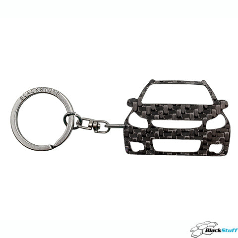 BlackStuff Carbon Fiber Keychain Keyring Ring Holder Compatible with  SX4 2006-2013 BS-955