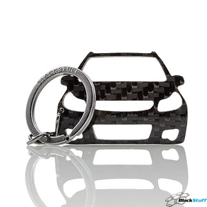 BlackStuff Carbon Fiber Keychain Keyring Ring Holder Compatible with  SX4 2006-2013 BS-955