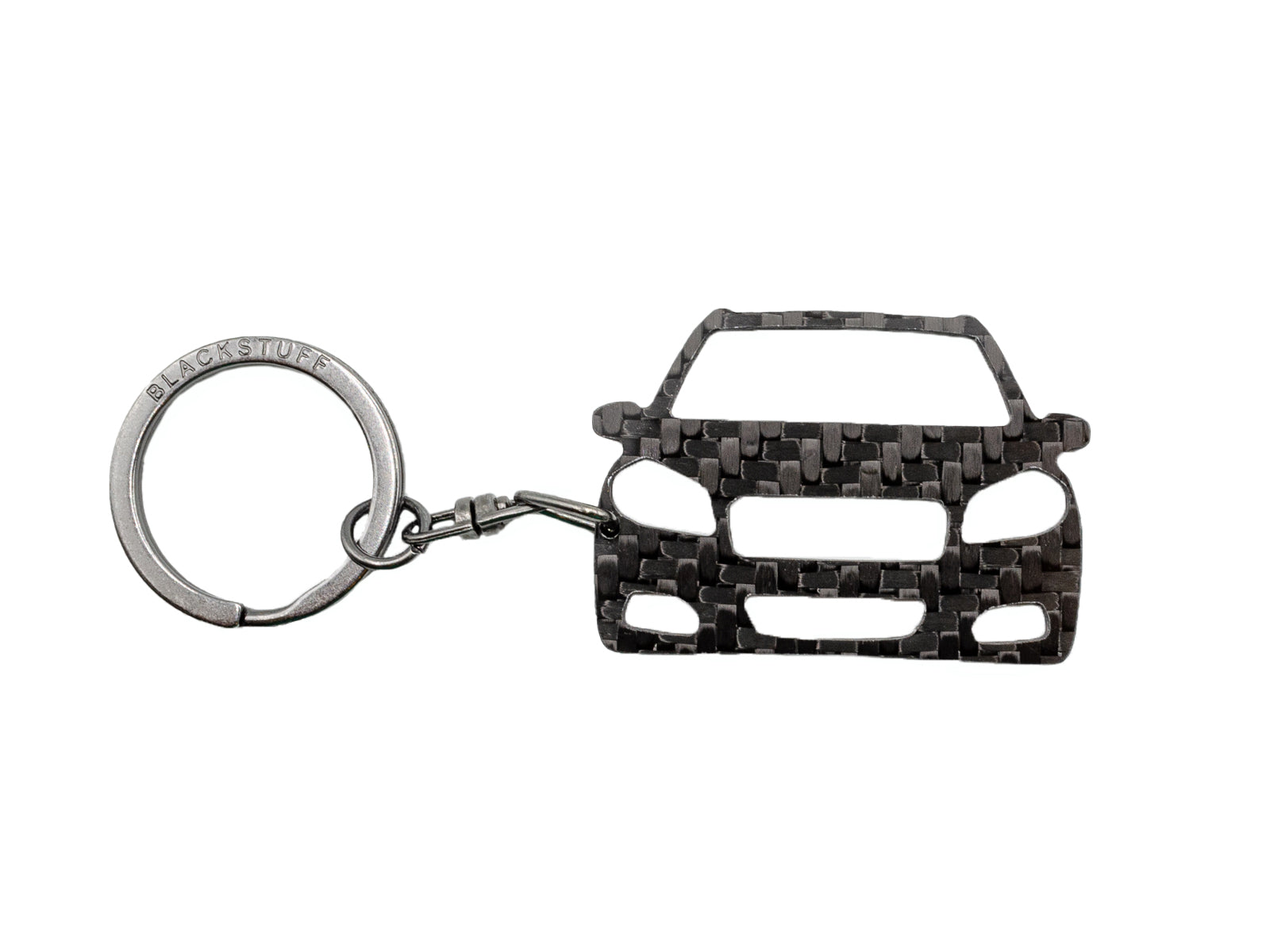 BlackStuff Carbon Fiber Keychain Keyring Ring Holder Compatible with SX4 2013-2018 BS-956