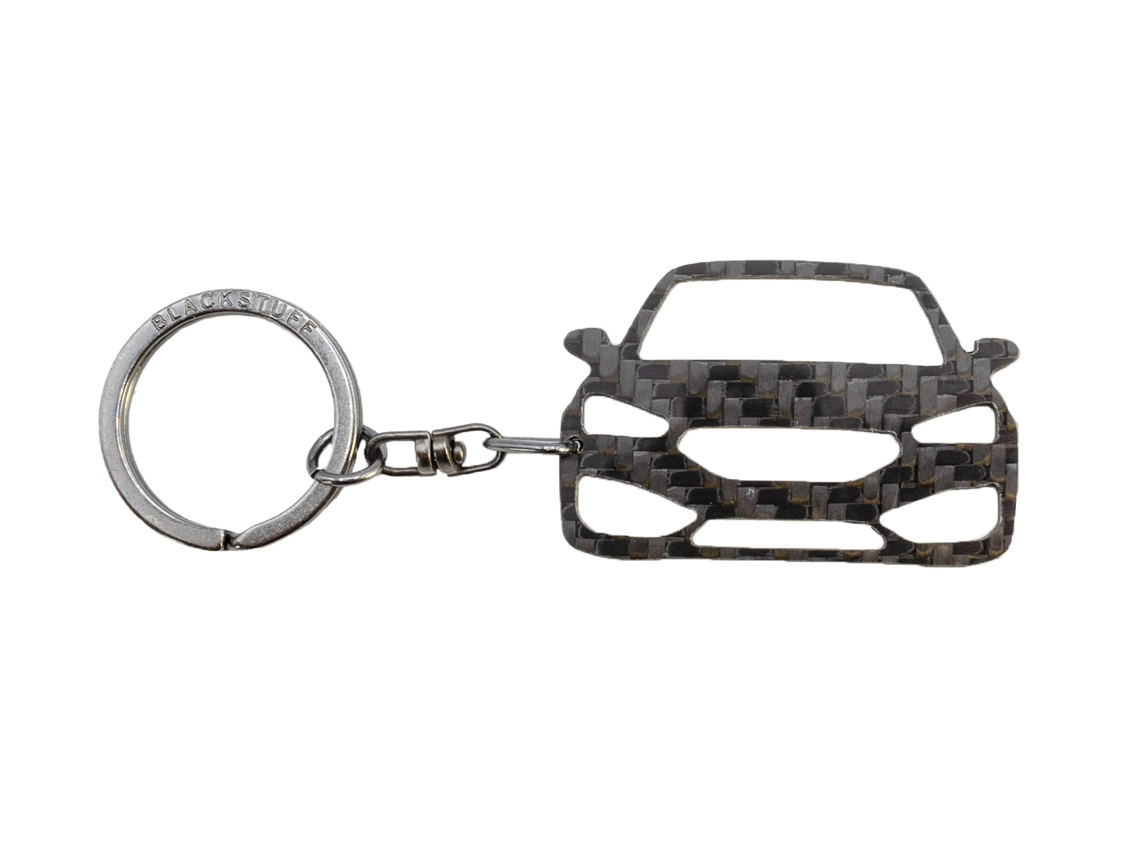 BlackStuff Carbon Fiber Keychain Keyring Ring Holder Compatible with Leon MK4 FR Cupra 2020 BS-959