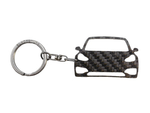 BlackStuff Carbon Fiber Keychain Keyring Ring Holder Compatible with Model 3 BS-960