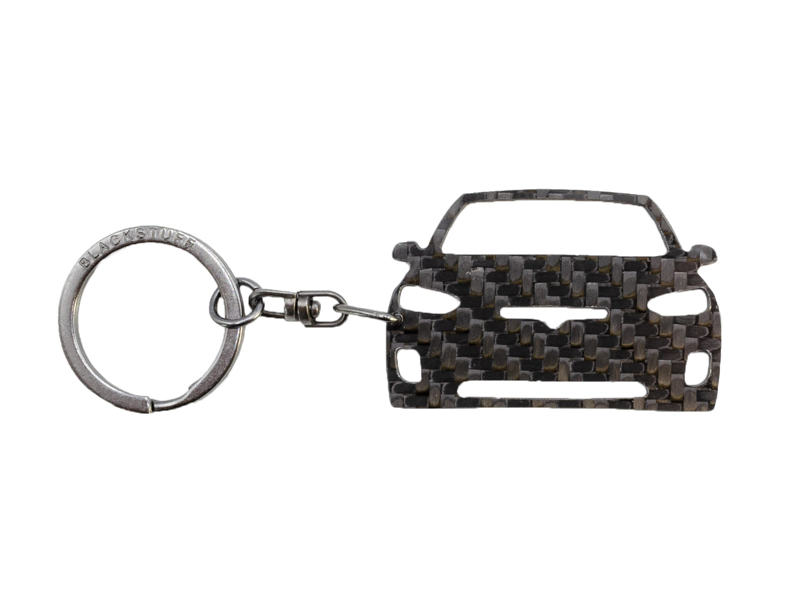 BlackStuff Carbon Fiber Keychain Keyring Ring Holder Compatible with Model X BS-962