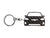 BlackStuff Carbon Fiber Keychain Keyring Ring Holder Compatible with Model X BS-962