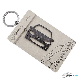 BlackStuff Carbon Fiber Keychain Compatible with 206 1998-2009 BS-963