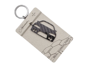 BlackStuff Carbon Fiber Keychain Keyring Ring Holder Compatible with Eclipse MK2 2G 1995-1998 BS-965