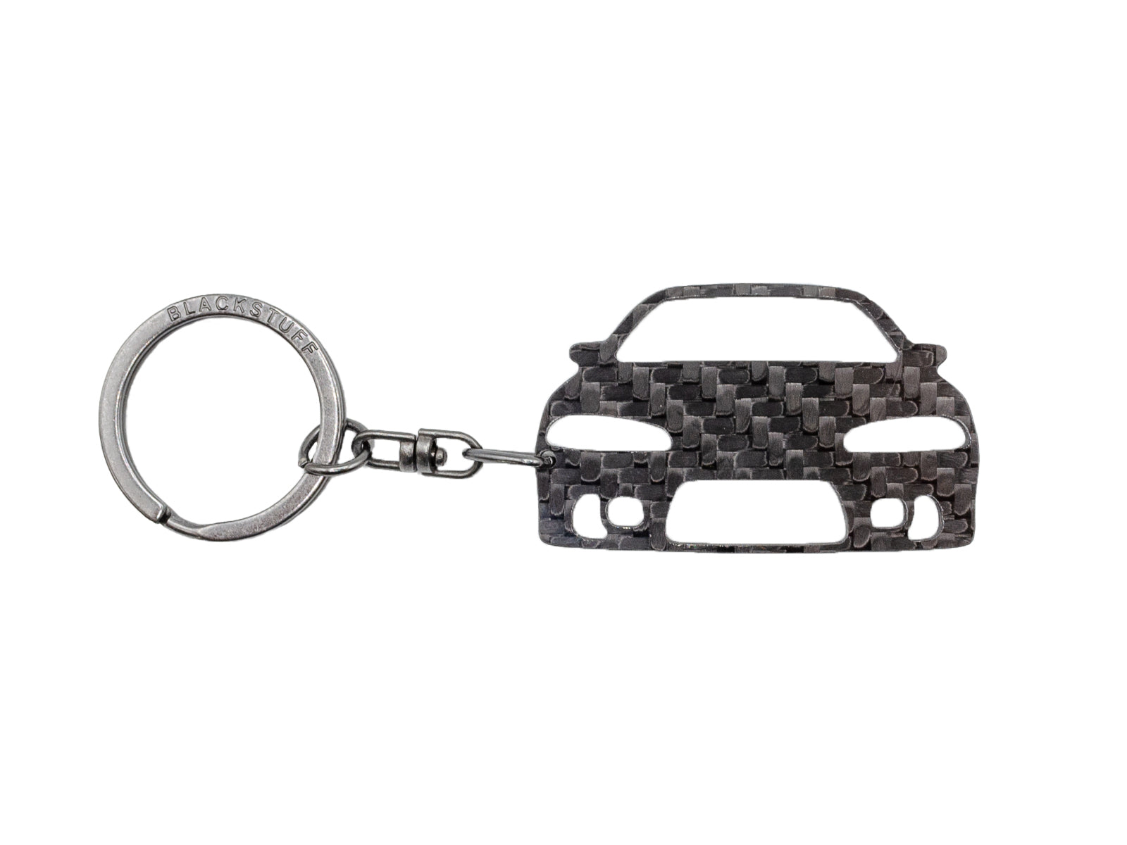 BlackStuff Carbon Fiber Keychain Keyring Ring Holder Compatible with Eclipse MK2 2G 1995-1998 BS-965