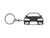 BlackStuff Carbon Fiber Keychain Keyring Ring Holder Compatible with Eclipse MK2 2G 1995-1998 BS-965