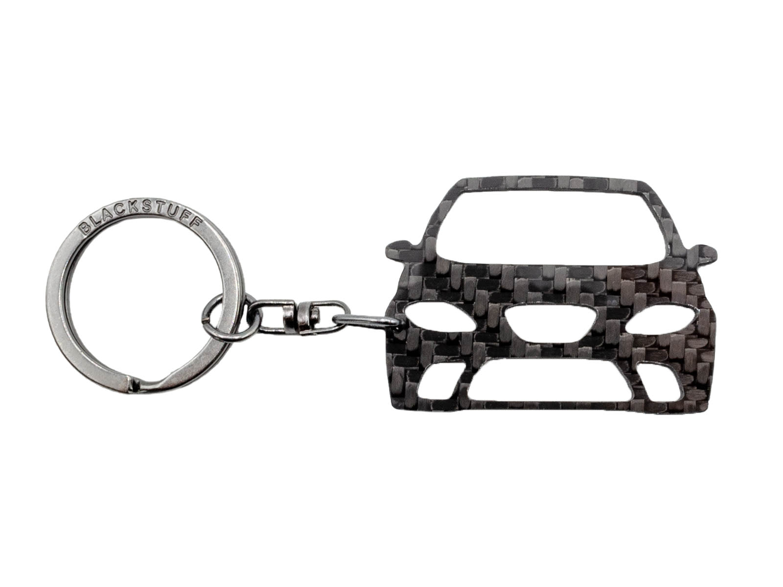 BlackStuff Carbon Fiber Keychain Keyring Ring Holder Compatible with Altea FR 2004-2015 BS-966