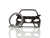 BlackStuff Carbon Fiber Keychain Keyring Ring Holder Compatible with Altea FR 2004-2015 BS-966