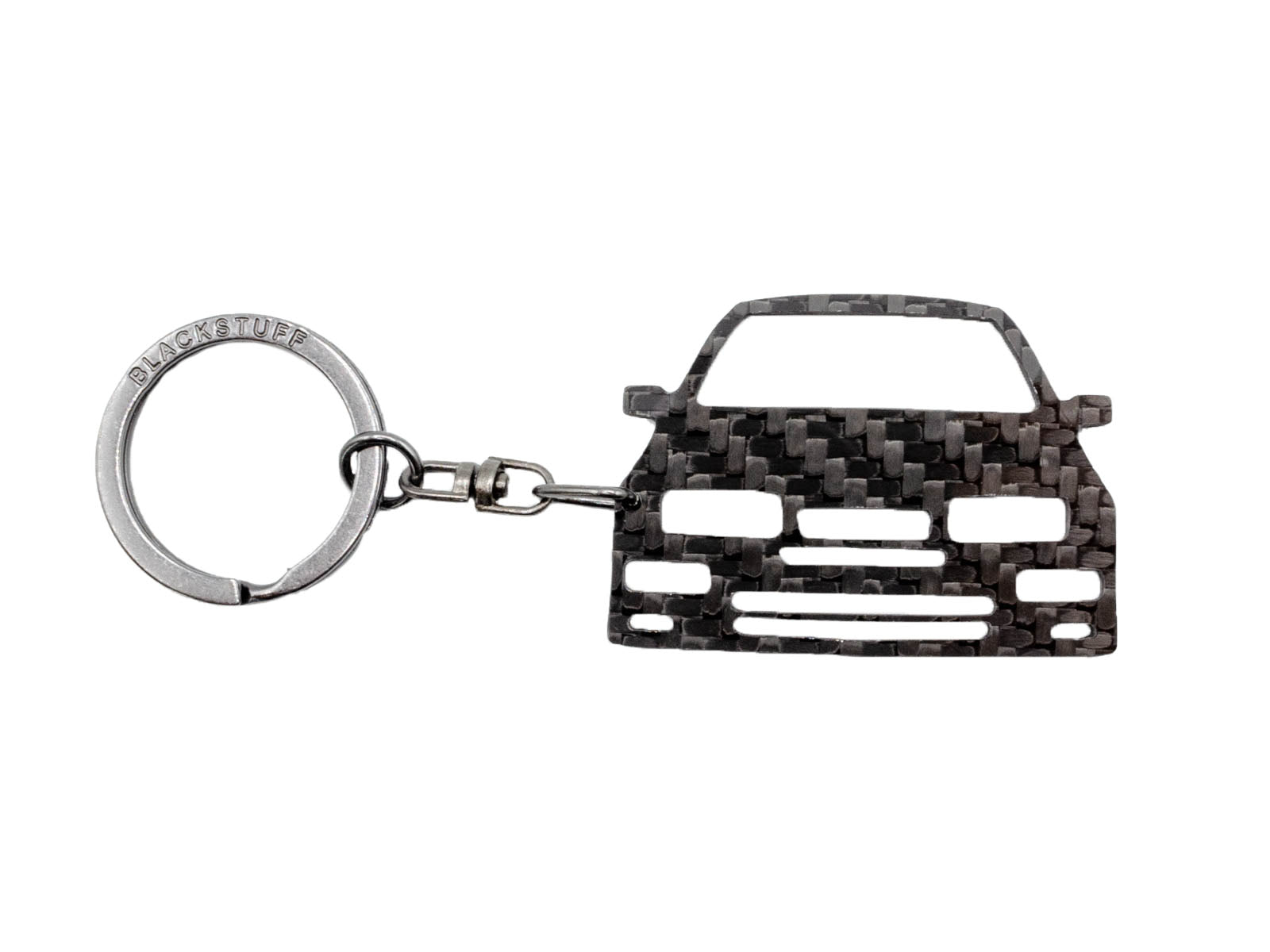 BlackStuff Carbon Fiber Keychain Keyring Ring Holder Compatible with Sierra RS Cosworth 1986-1992 BS-967