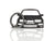 BlackStuff Carbon Fiber Keychain Keyring Ring Holder Compatible with Sierra RS Cosworth 1986-1992 BS-967