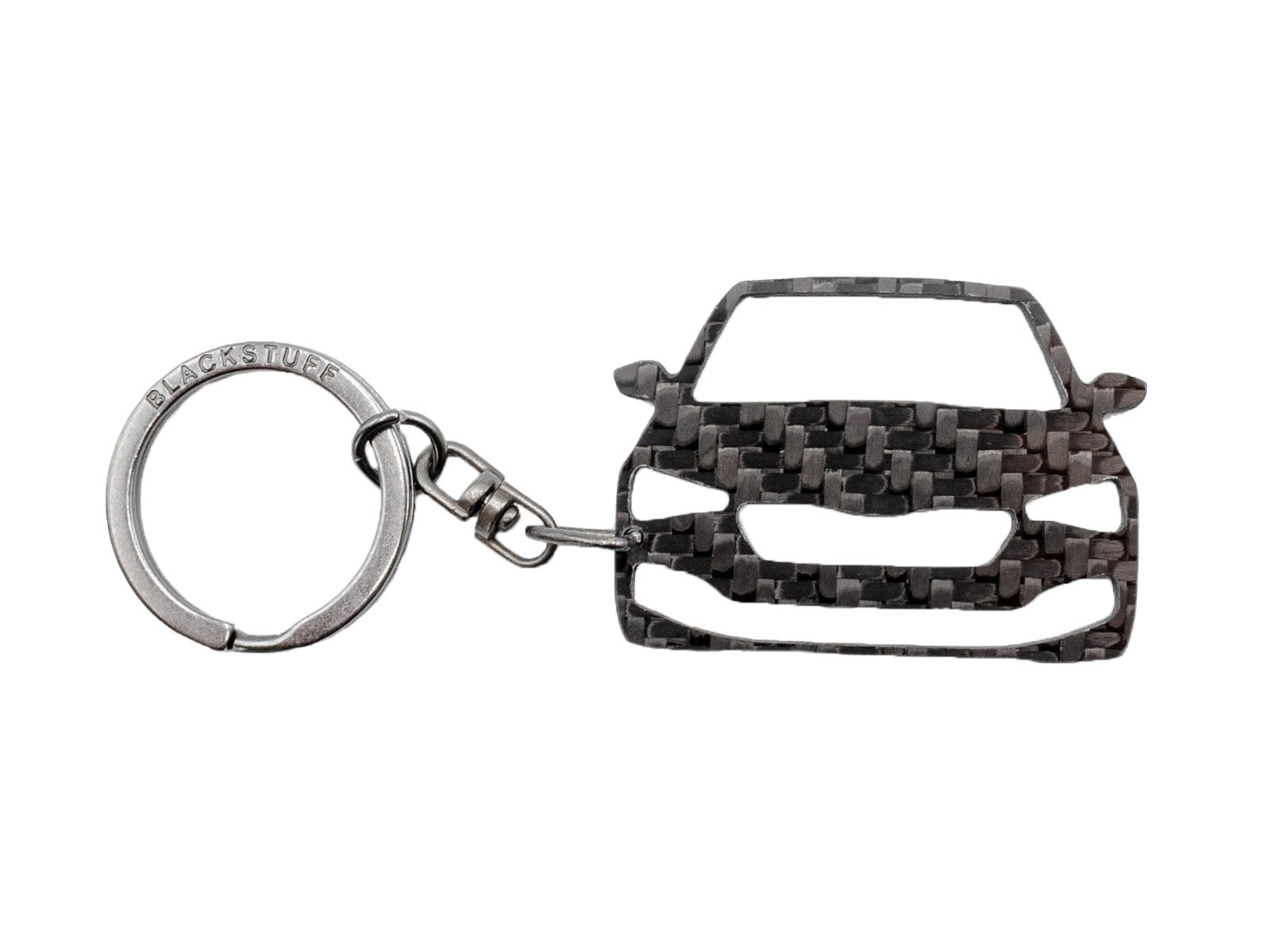 BlackStuff Carbon Fiber Keychain Keyring Ring Holder Compatible with Scala 2019 BS-968