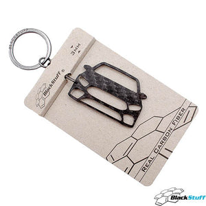 BlackStuff Carbon Fiber Keychain Keyring Ring Holder Compatible with A-Class W177 A35 2018+ BS-970