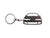 BlackStuff Carbon Fiber Keychain Keyring Ring Holder Compatible with Eclipse MK1 1G 1990-1994 BS-971