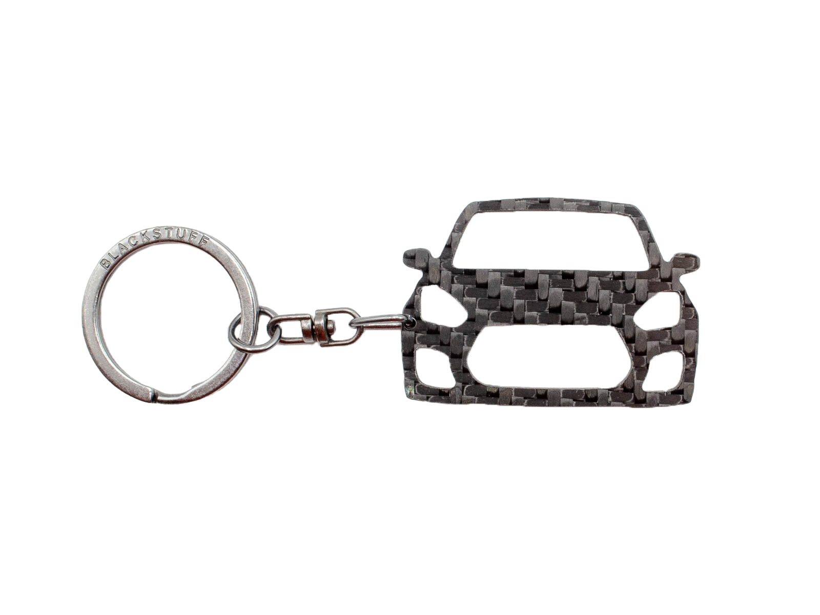 BlackStuff Carbon Fiber Keychain Keyring Ring Holder Compatible with Swift Sport MK4 2017+ BS-972