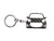 BlackStuff Carbon Fiber Keychain Keyring Ring Holder Compatible with Fortwo C453 A453 EQ 2020 BS-973