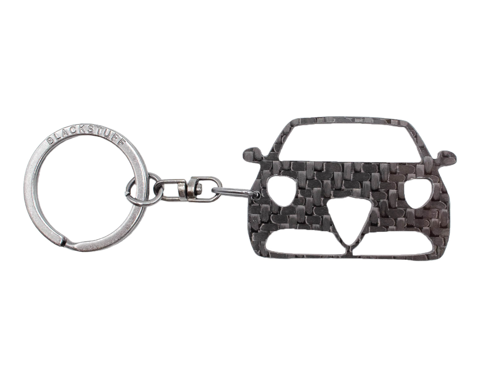 BlackStuff Carbon Fiber Keychain Keyring Ring Holder Compatible with Mito 2016-2018 BS-976