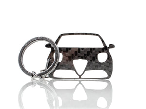 BlackStuff Carbon Fiber Keychain Keyring Ring Holder Compatible with Mito 2016-2018 BS-976