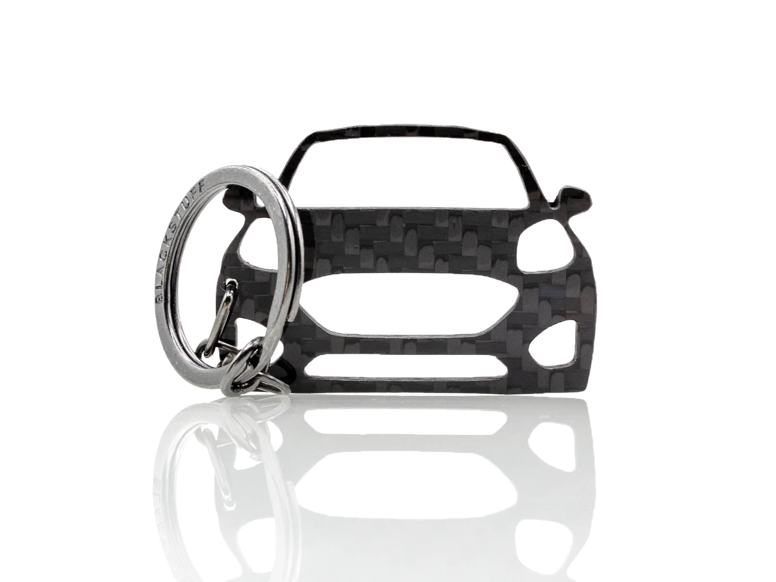 BlackStuff Carbon Fiber Keychain Keyring Ring Holder Compatible with Puma ST 2019 BS-978