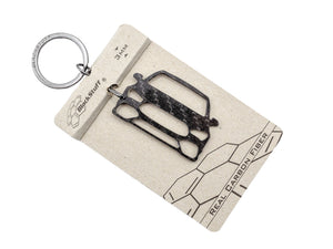 BlackStuff Carbon Fiber Keychain Keyring Ring Holder Compatible with CLA-Class CLA45 C118 2019+ BS-980