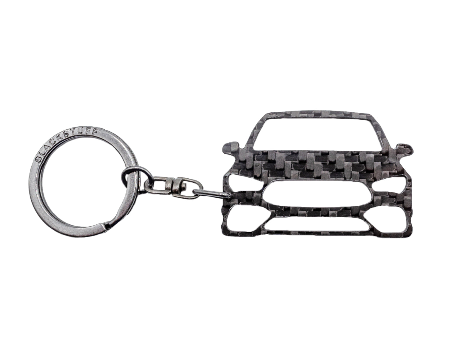 BlackStuff Carbon Fiber Keychain Keyring Ring Holder Compatible with CLA-Class CLA45 C118 2019+ BS-980