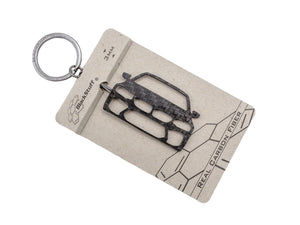 BlackStuff Carbon Fiber Keychain Keyring Ring Holder Compatible with M5 F90 G30 G31 2016 BS-982